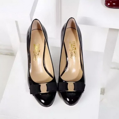 Ferragamo Shallow mouth kitten heel Shoes Women--012